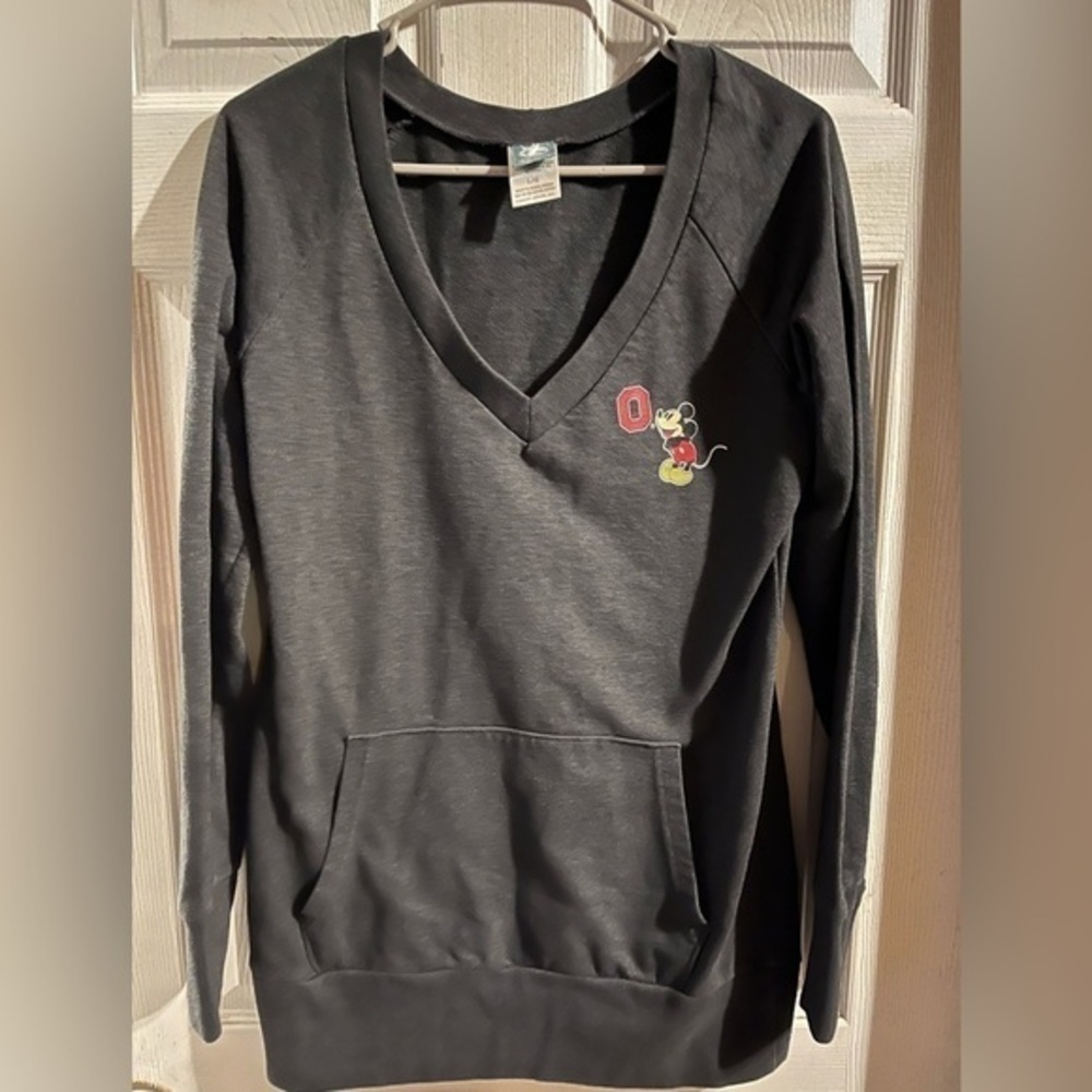 Disney Athletic Apparel Mickey Ohio “Go Bucks” Pullover Sweatshirt Women’s Large